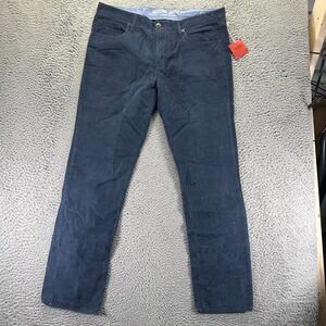 Mossimo Pant Mens 38x34 Blue Corduroy Chino Straight Leg Business Career Preppy